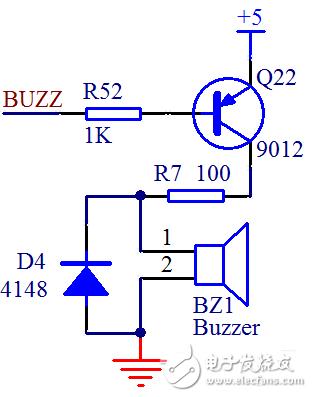 单片机蜂鸣器控制程序和驱动电路典型设计案例